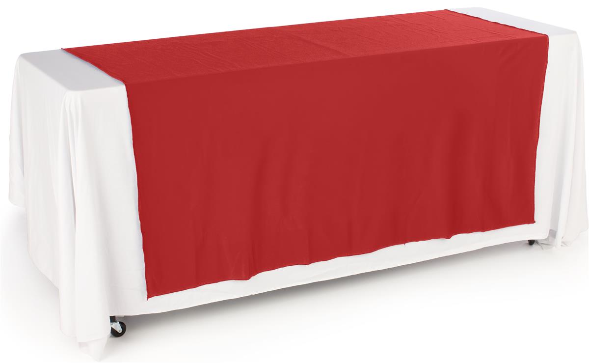 Extra Wide Red Table Runner 60" Wide