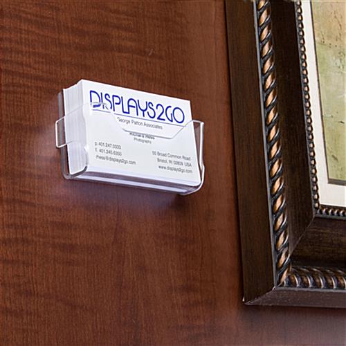 Wall Mount Business Card Holders Clear Acrylic