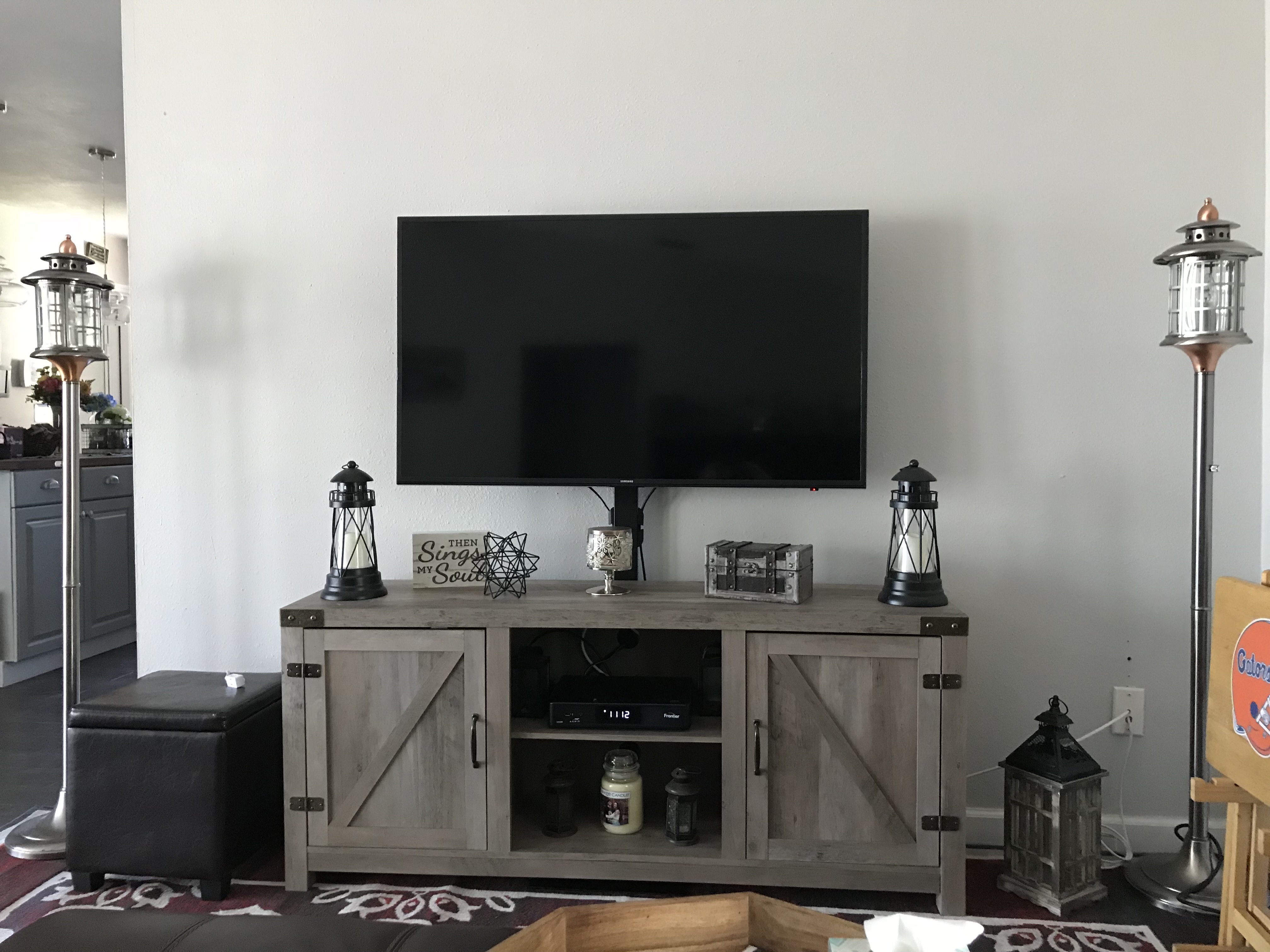 TV Stand with Mount for 70 Inch TV | Flat Base