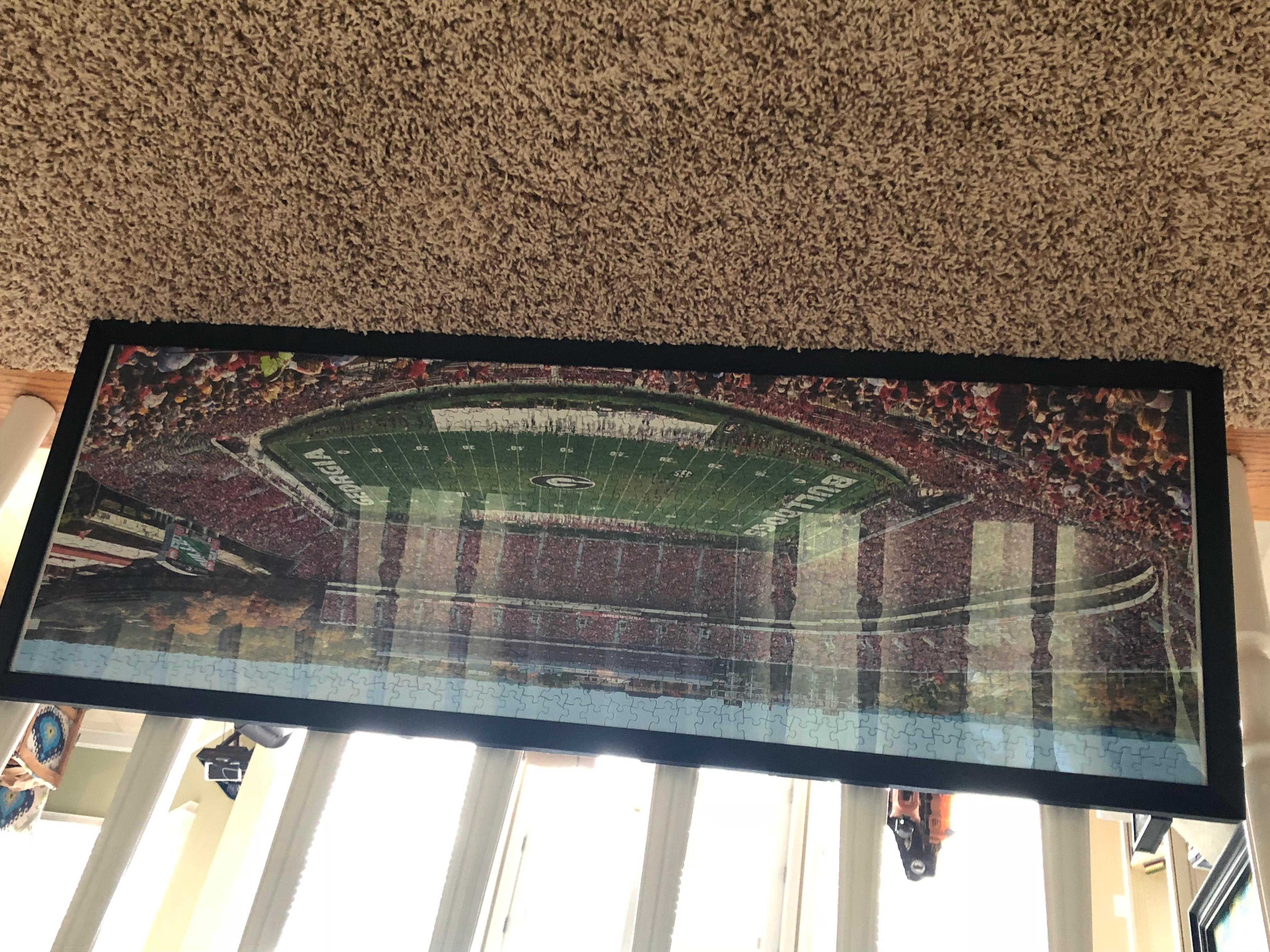 40 x 13.5 Panoramic Frame Black Aluminum Wall Mount