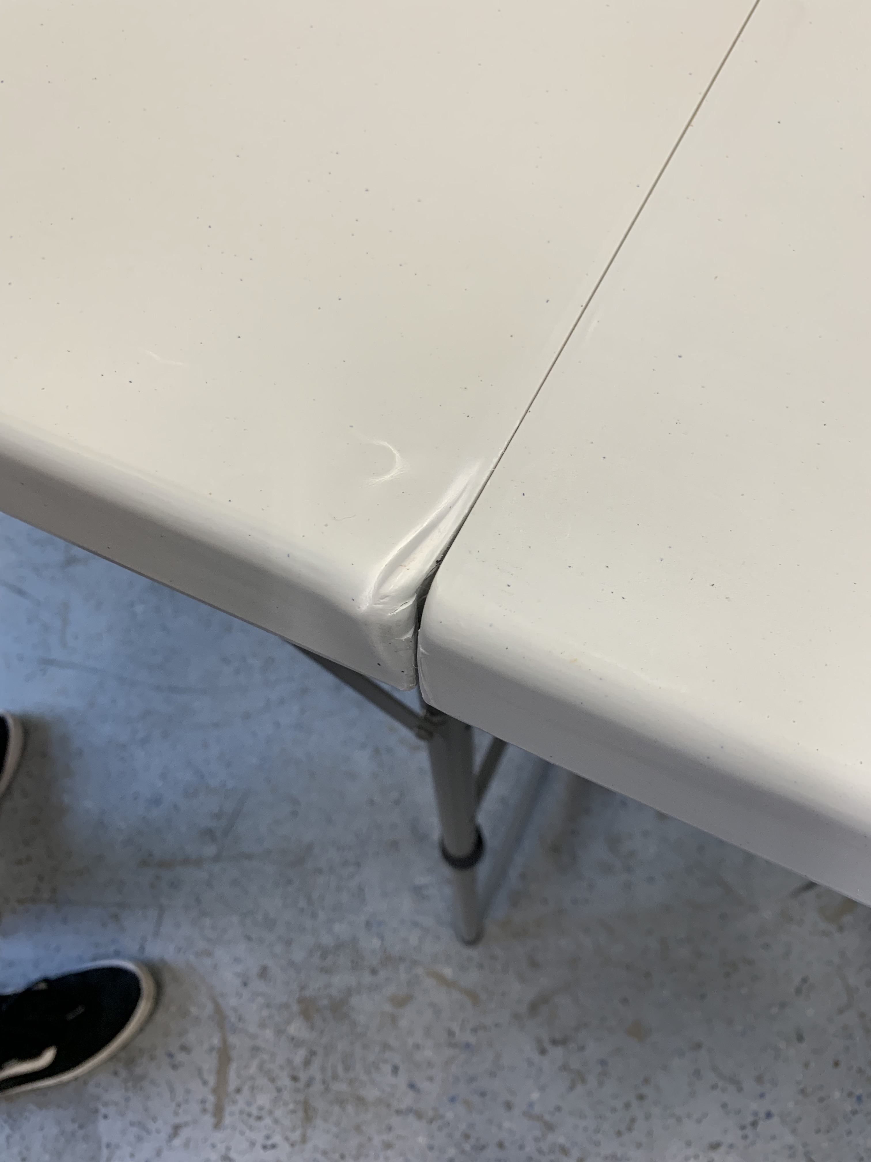 Tall Narrow Folding Table 8.5Ft Wide & 17.75" Deep