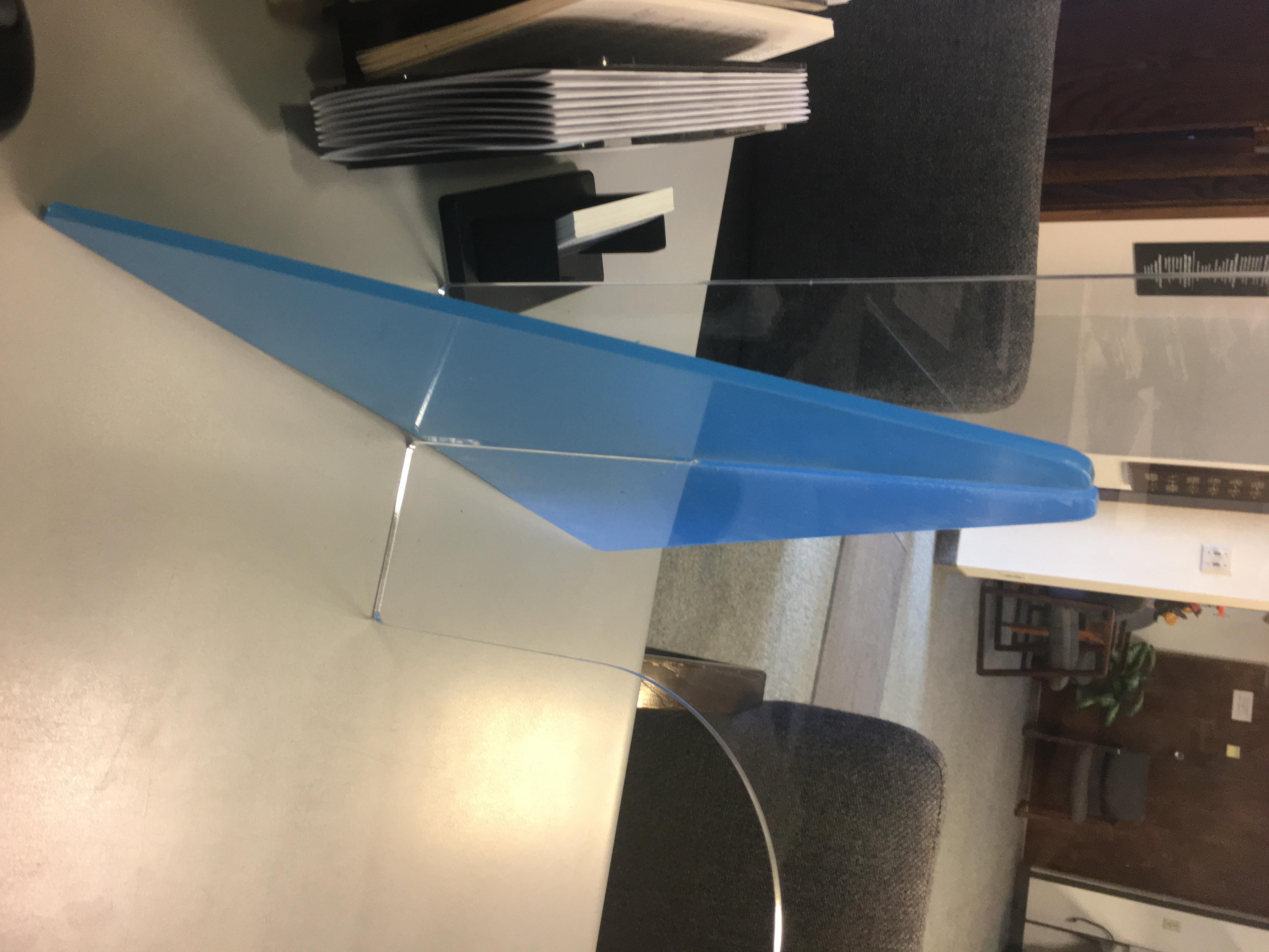 Clear Acrylic Splash Guard Countertop Placement Style