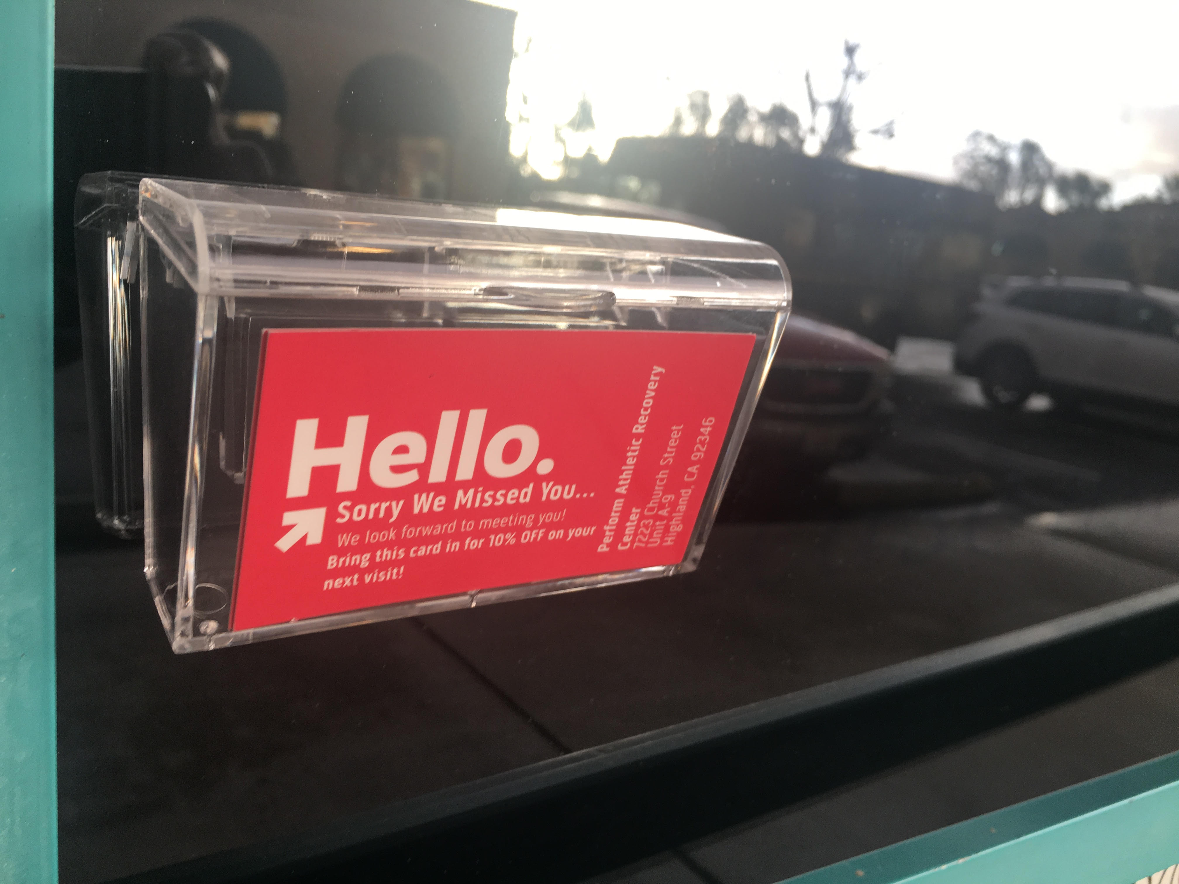 Outdoor Business Card Holder Fits Up to 60 Cards