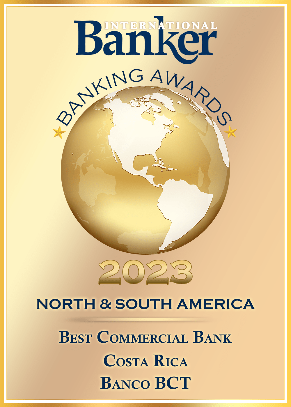 Banco BCT "Best Commercial Bank Of The Year" y "Best Innovation in