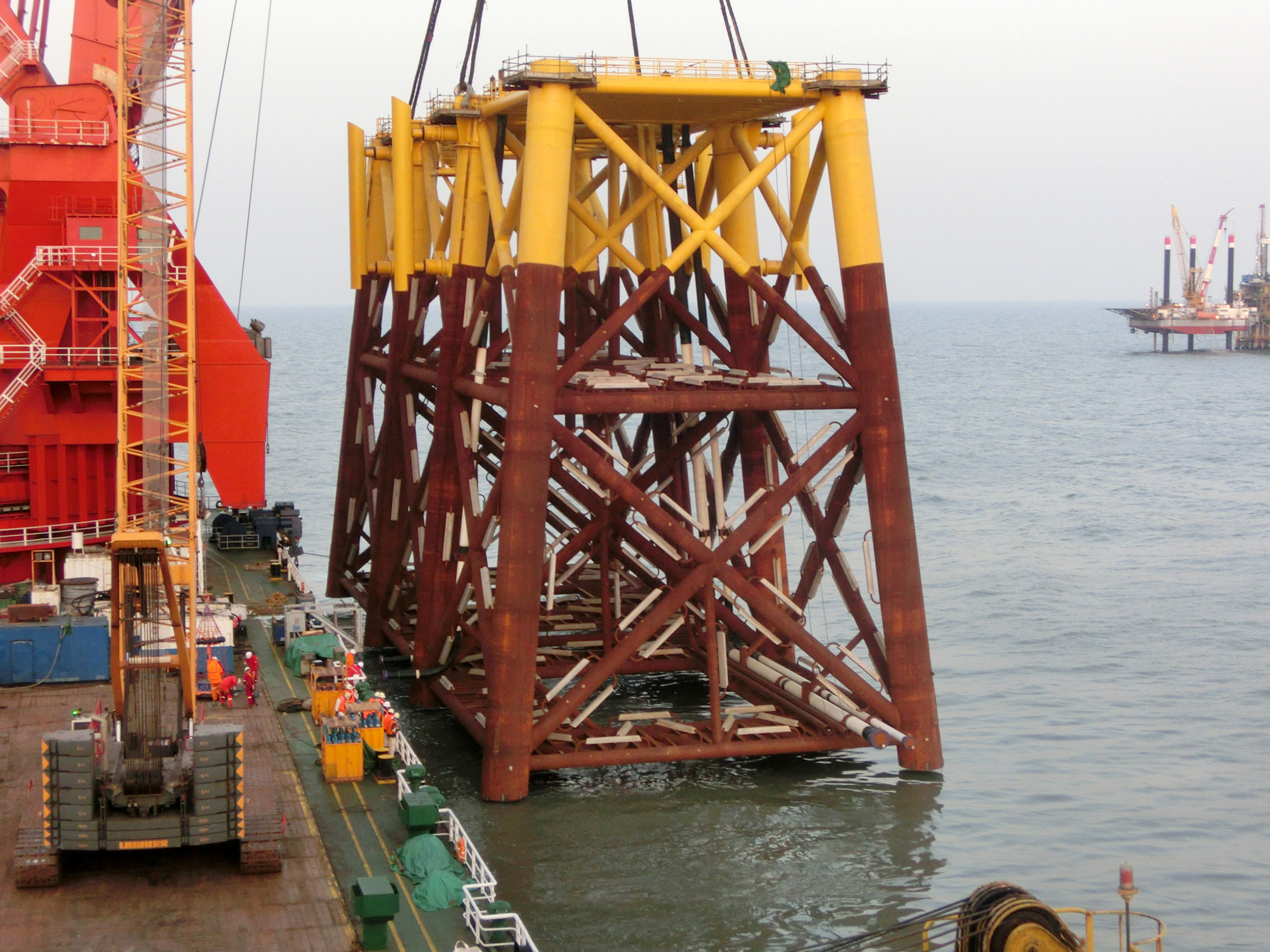 Construction completed on first Bohai Phase 3 wellhead platform jacket