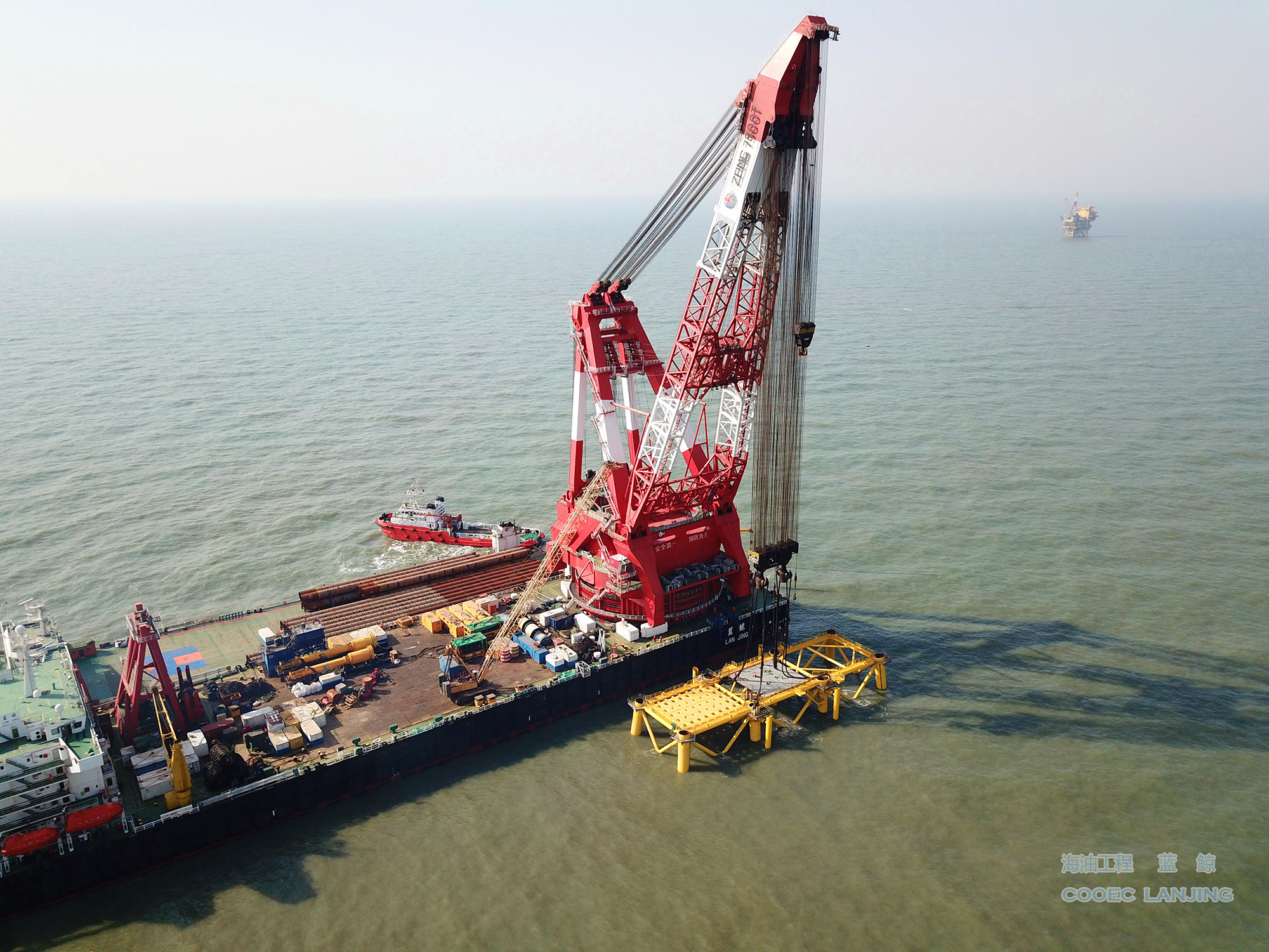 Construction completed on first Bohai Phase 3 wellhead platform jacket