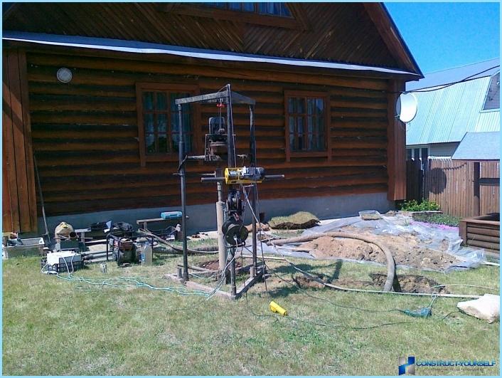 Homemade drilling rig for water