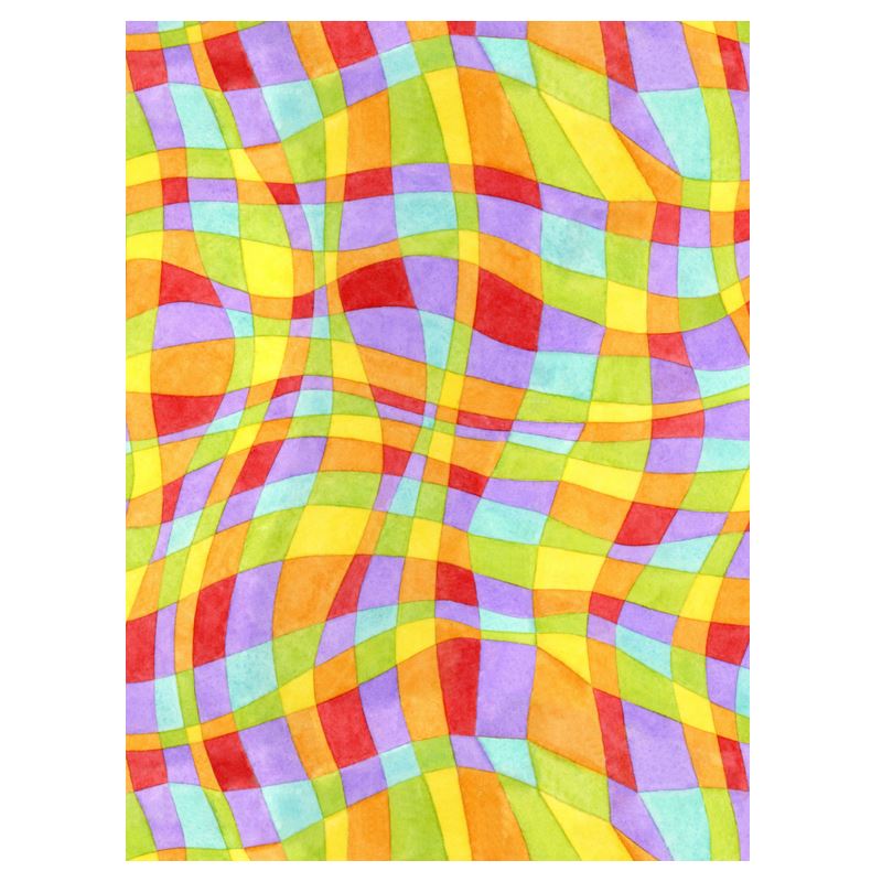 Rainbow Plaid Suitcase