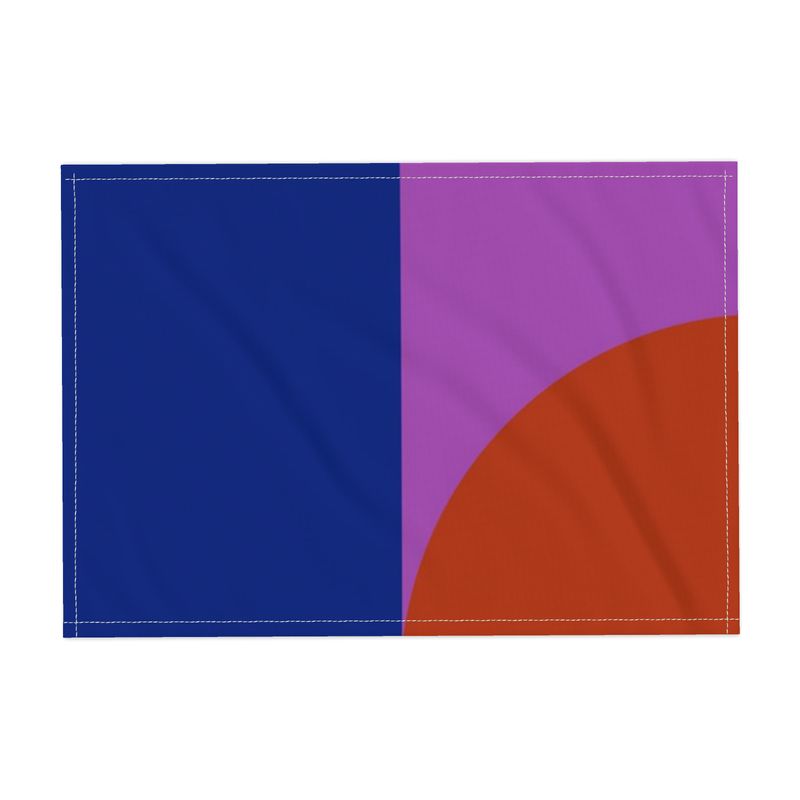 Fabric Placemats sunset at sea abstract modern