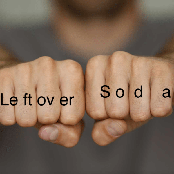 leftover soda
