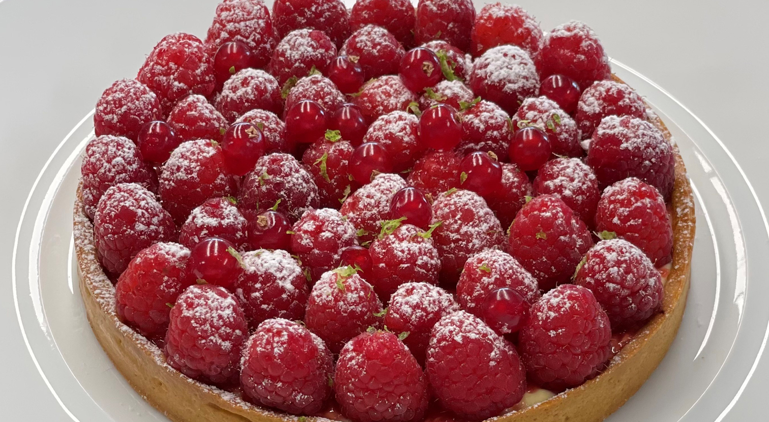 Recette d'été tarte aux framboises