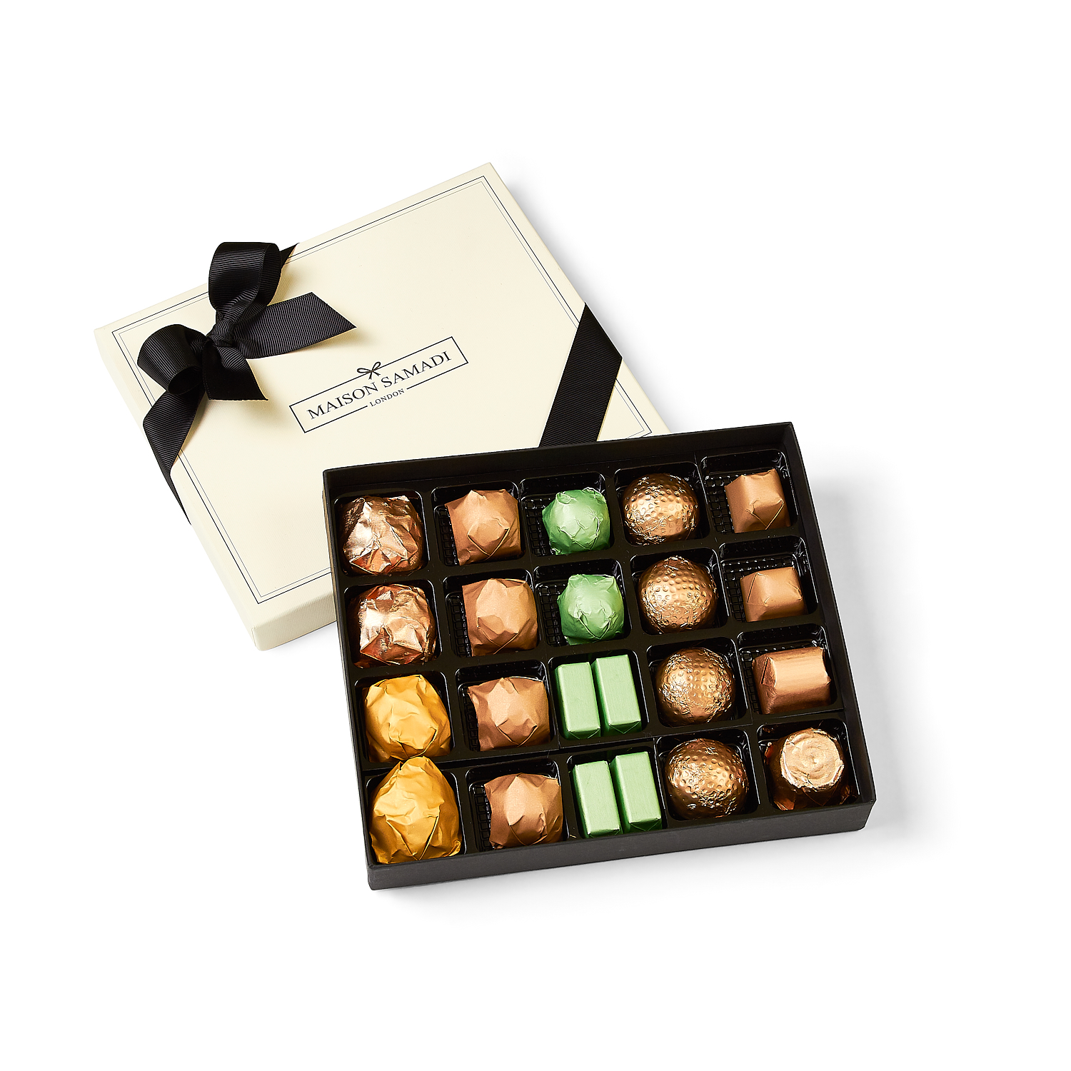 Assorted Dark Chocolate Gift Box 12/24 Pieces Maison Samadi Order on