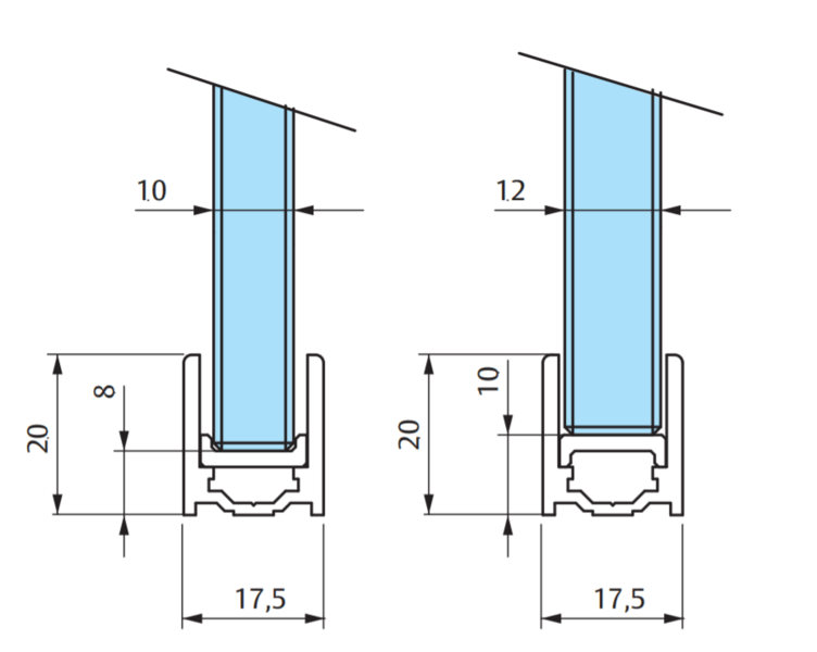 Profil De Douche Chrome Brillant