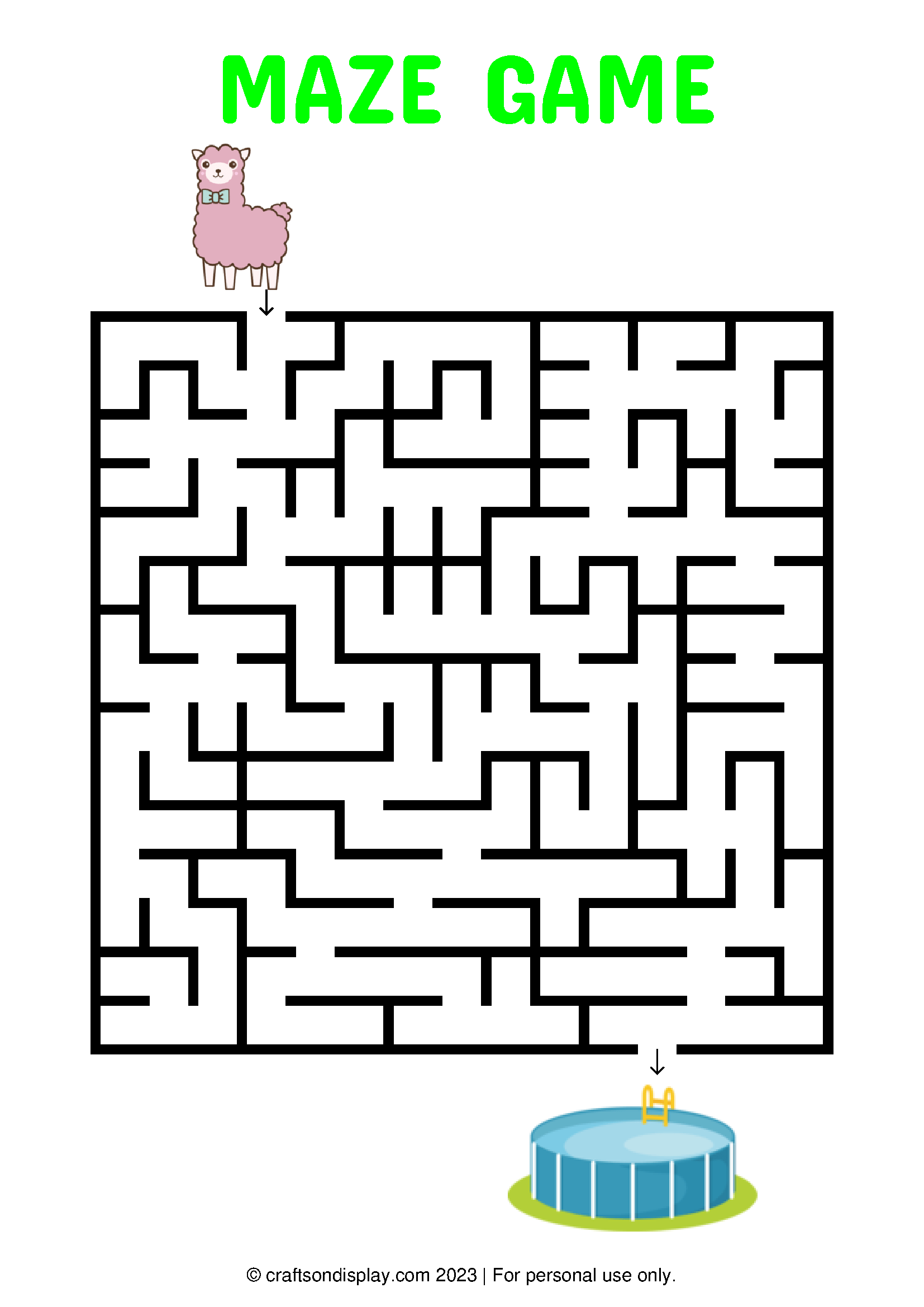 Free printable mazes - Crafts on display