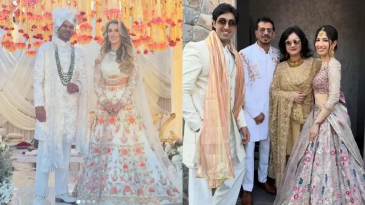 Dancer Yuzvendra Chahal steals the show at Shikhar Dhawan's wedding Dancer Yuzvendra Chahal steals the show at Shikhar Dhawan's wedding