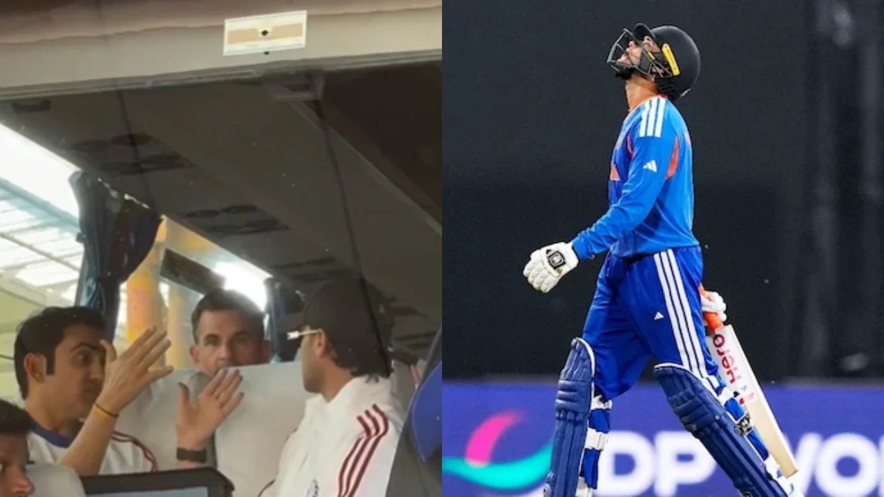 Gautam Gambhir caught scolding Abhishek Sharma inside team bus amid horror show in T20 World Cup 2026 Gautam Gambhir caught scolding Abhishek Sharma inside team bus amid horror show in T20 World Cup 2026