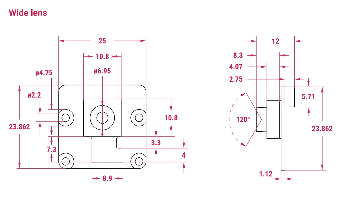 Raspberry Pi Camera Module 3 12MP with Auto Focus lens