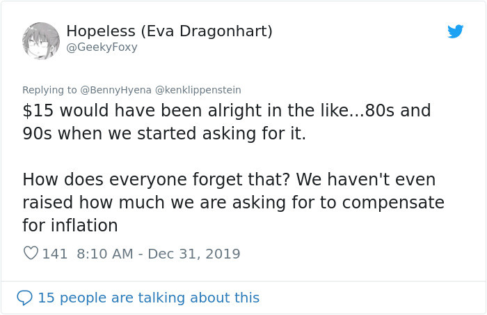 Person Shares Worrying Statistic About The Minimum Wage in 2010 and