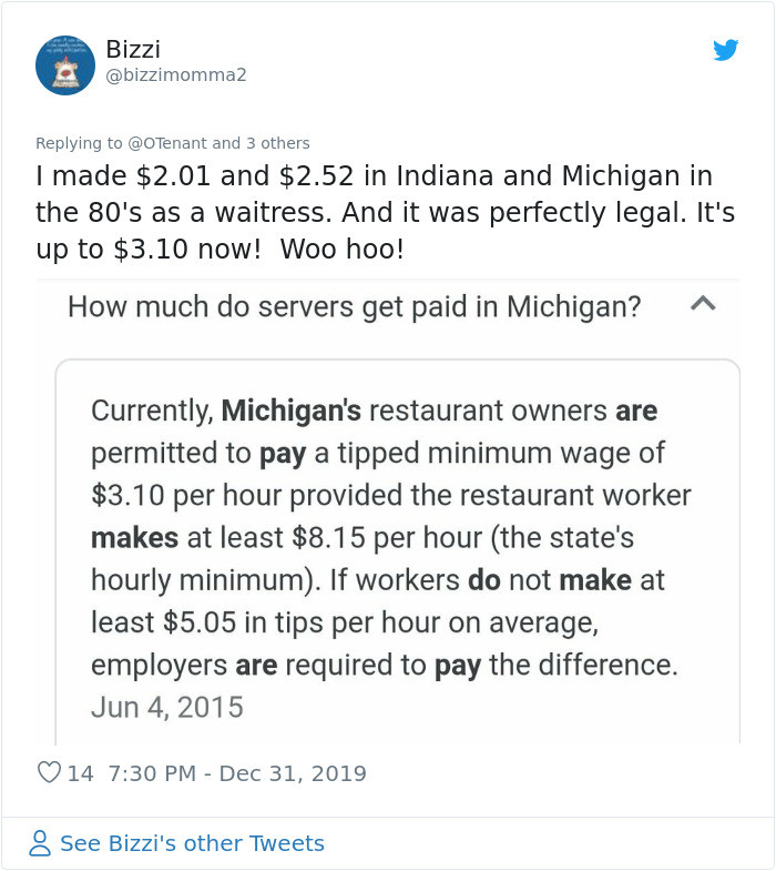 Person Shares Worrying Statistic About The Minimum Wage in 2010 and