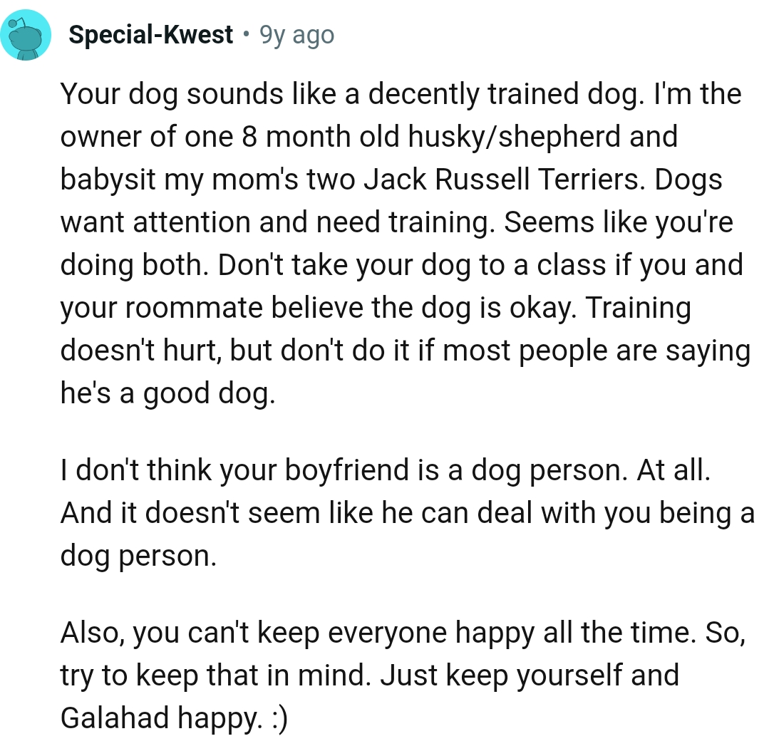 Man Convinced That GF's Dog Has Behavioral Issues Despite Being The