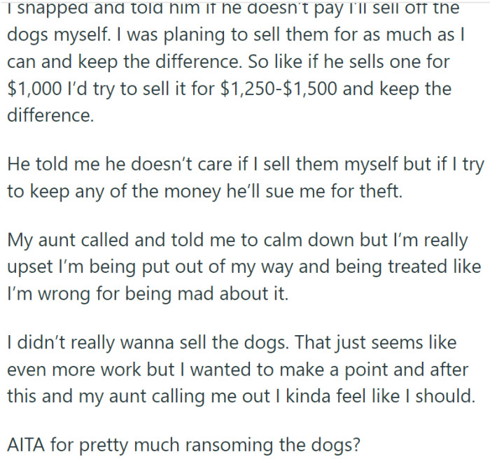 Redditor Threatens To Sell Cousins Puppies After Cousin Fails To