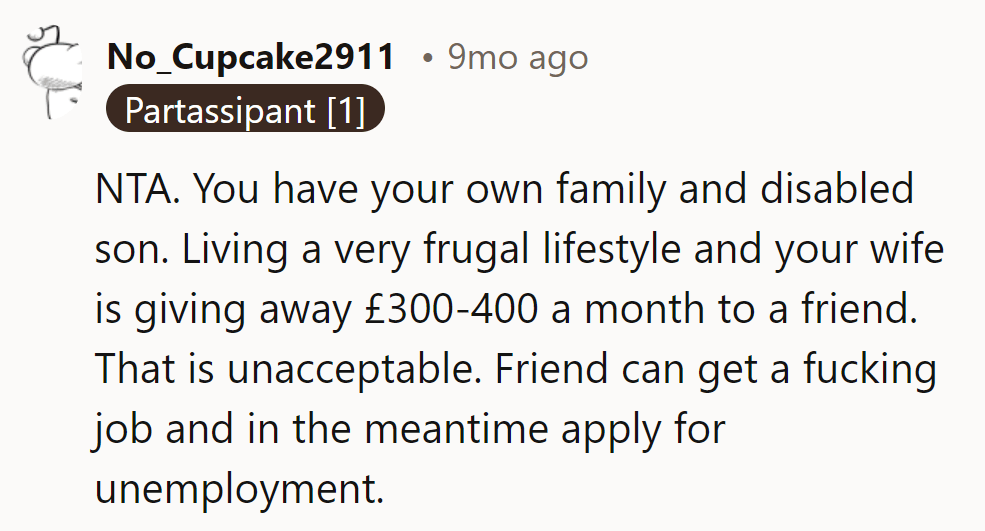 Man Questions Wife's Financial Support To Jobless Friend Over Household