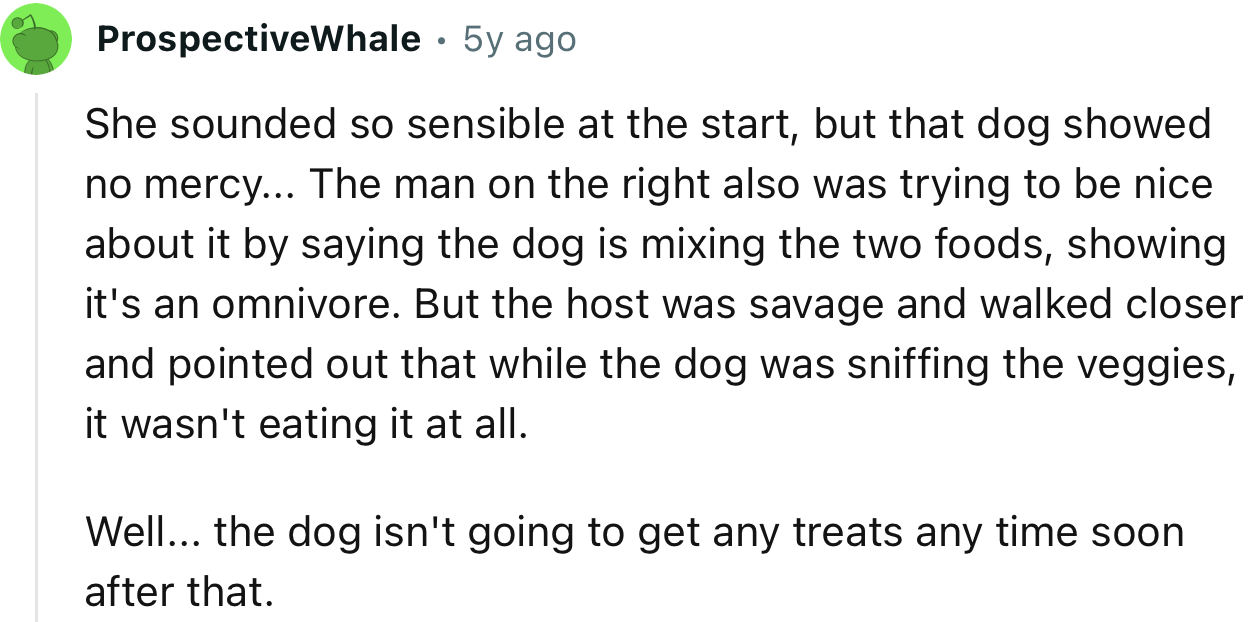 Woman Boasts That Her Dog Is Now Vegetarian, Only For The Pooch To