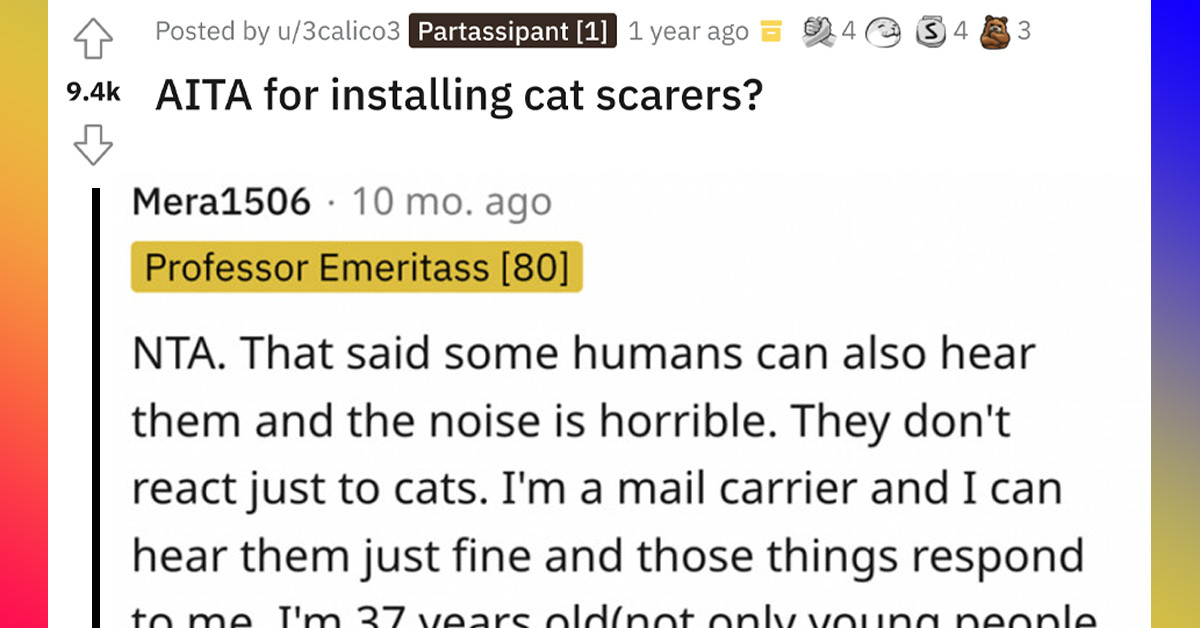 Man Forced To Install Cat Scarers After His Neighbor's Cats Destroyed