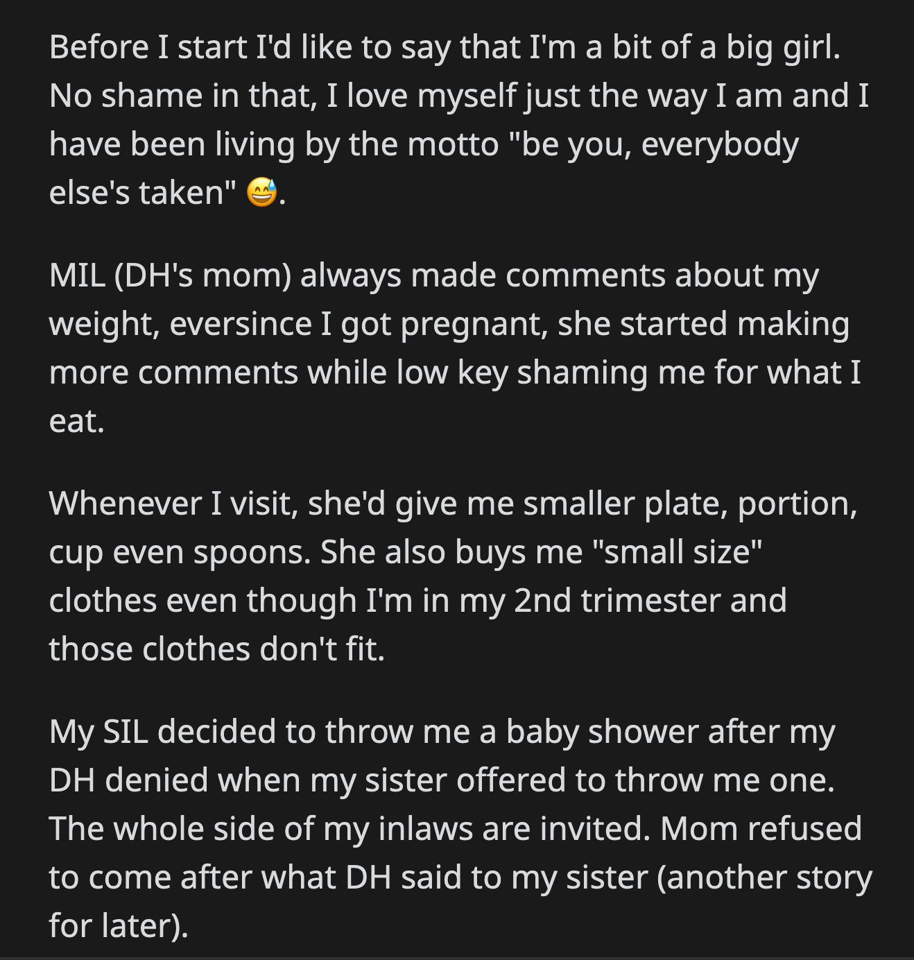 Woman Walks Out Of Her Baby Shower After MotherInLaw Called Her Large