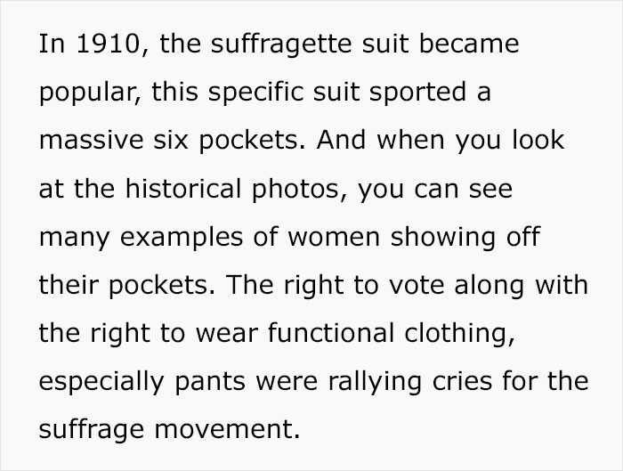 Ever Wondered Why Women's Clothes Don't Have Pockets? Here's A Clear