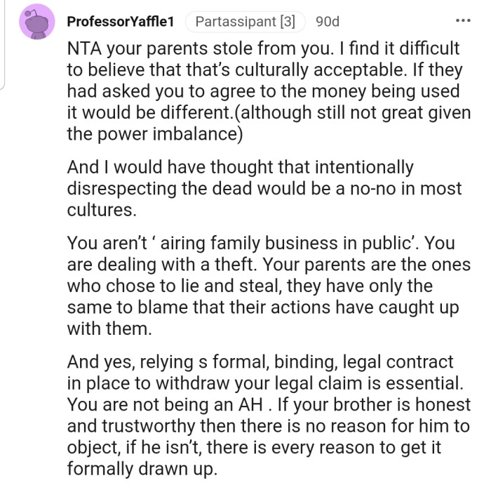 Woman Files Lawsuit Against Parents For Using Her Inheritance To Fund