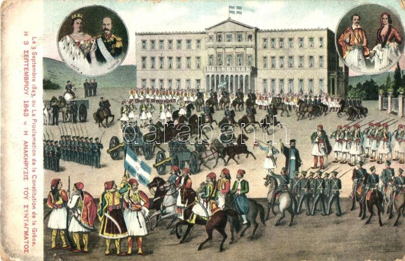 Athens, La Proclamation de la Constitution de la Gréce / Royal