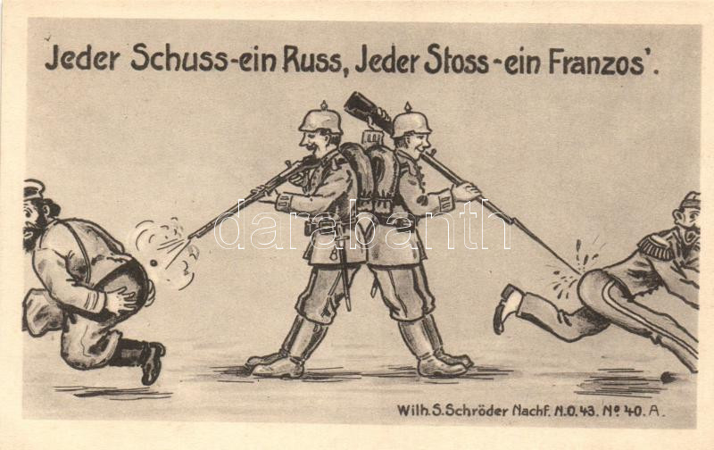 Jeder Schuss ein Russ, Jeder Stoss ein Franzos; Wilh. S
