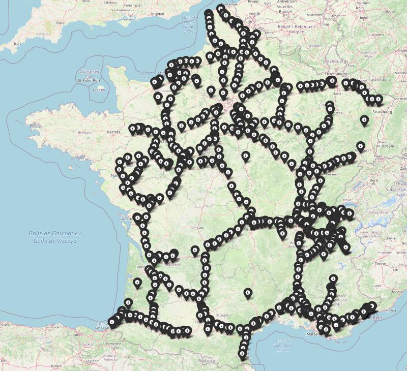 Carte Des Péages En France Cartographie des péages data.gouv.fr
