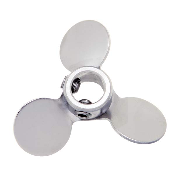 316 Stainless Steel three blade propeller 2 dia x 3 8 bore dia from