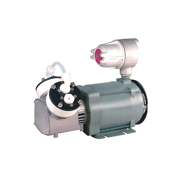 KNF Explosion Proof Motor Vacuum Pump PTFE PTFE 0 6 cfm 29 5 Hg from