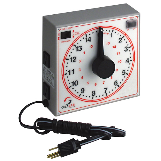 Analog interval timer 15 minutes 120 VAC from Davis Instruments