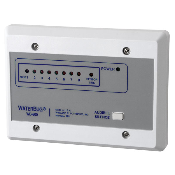 Winland WB 800 WaterBug Alert Console Hardwire 8 Zone 12 or 24 VAC or