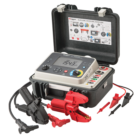 Megger DLRO100 Low Resistance Digital Ohmmeter with Remote Control 115