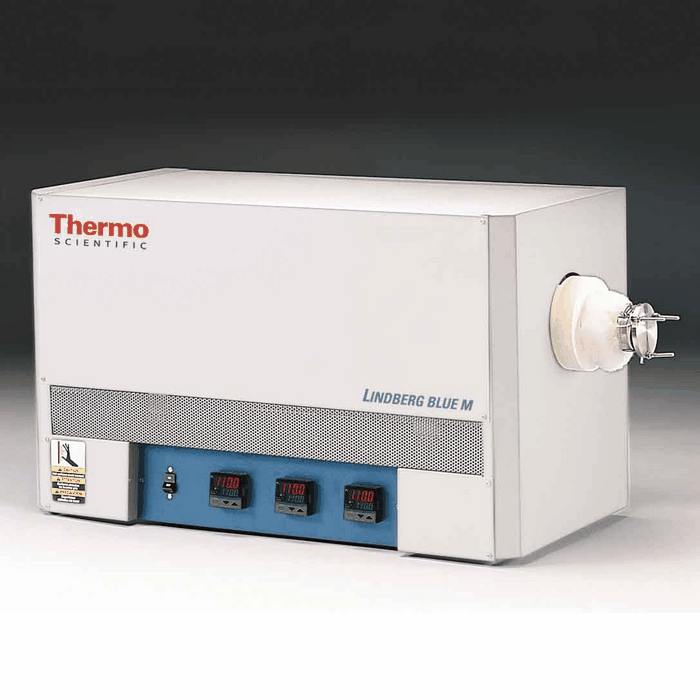 Thermo Scientific Lindberg Blue M Three Zone Tube Furnace 3 6 OD 208 240 VAC from Davis Instruments