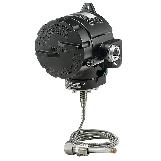 Ashcroft T7 Temp Switch Remote Mount 5 Capillary 20 40C w Adapter from