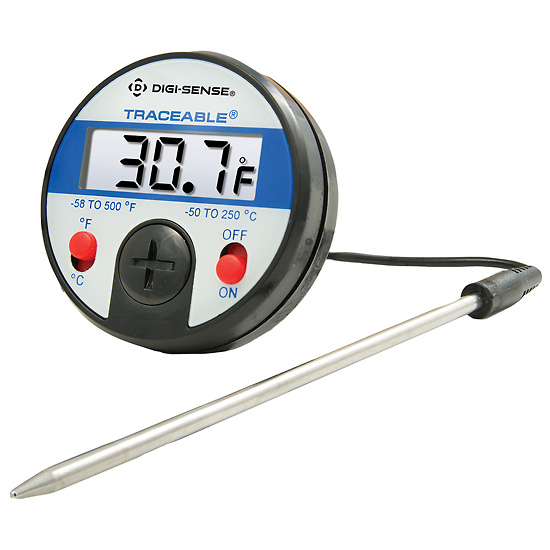 Digi Sense Calibrated Remote Probe Digital Thermometer Standard from