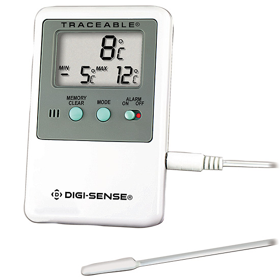 Digi Sense Calibrated General Purpose Digital Thermometer 1 wire probe