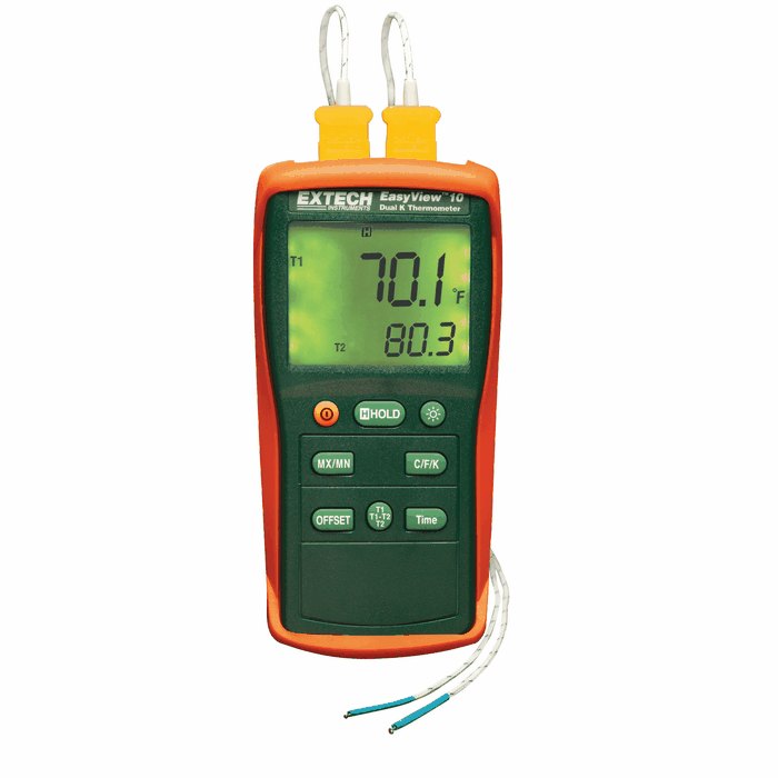 Extech EA10 EasyView Thermocouple Thermometer Dual Channel from Davis