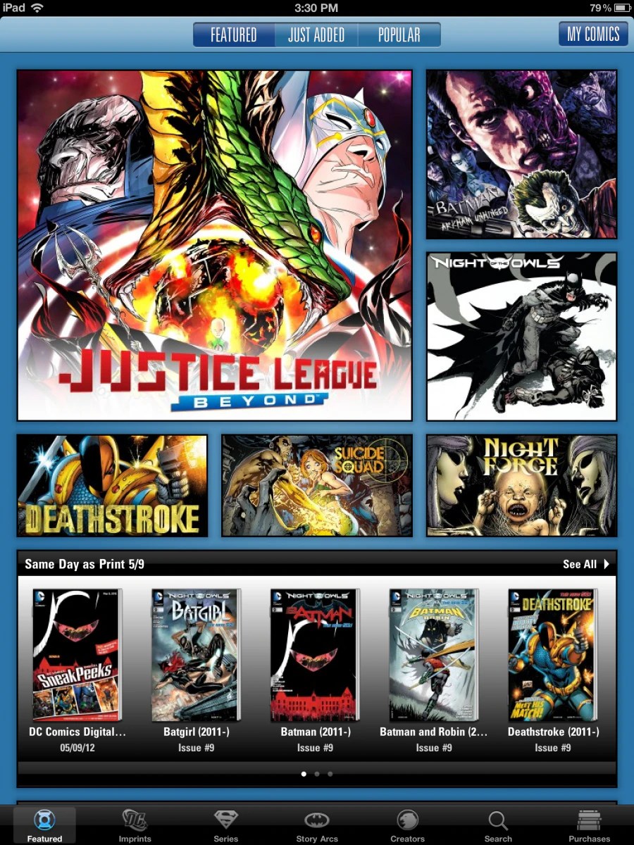 DC Comics iOS App Now Features Retina Display DC
