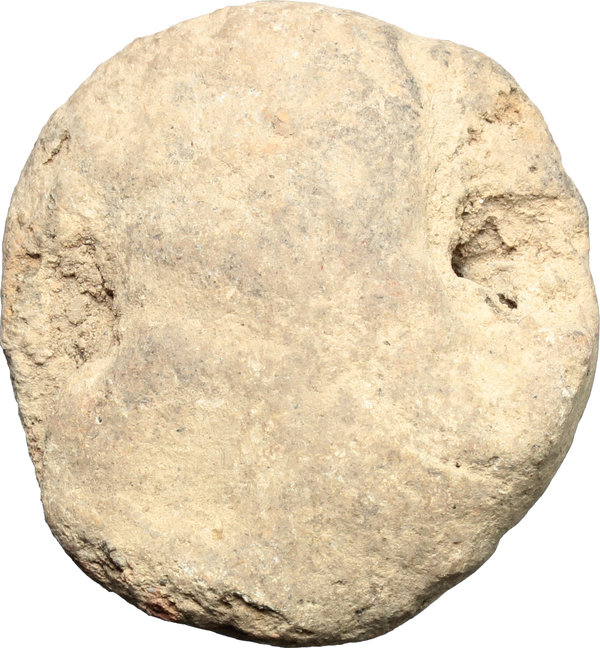 Lot 162 Large terracotta disk with impression of stamp sea eng