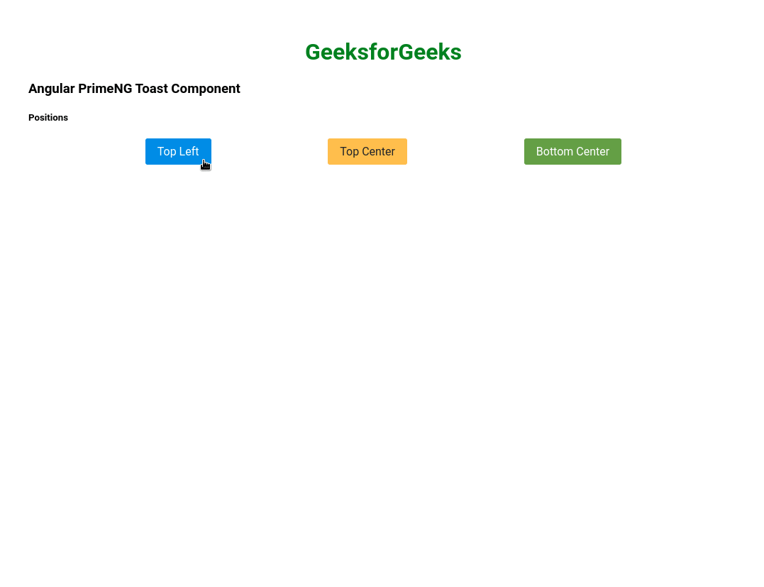 Angular PrimeNG Toast组件极客教程