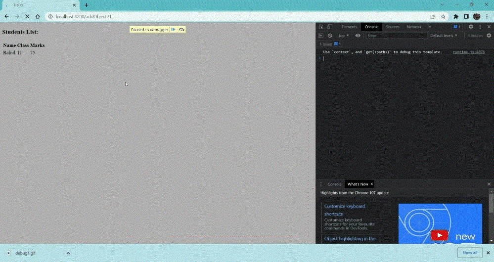 Ember.js Ember.Templates.helpers debugger() 方法极客教程