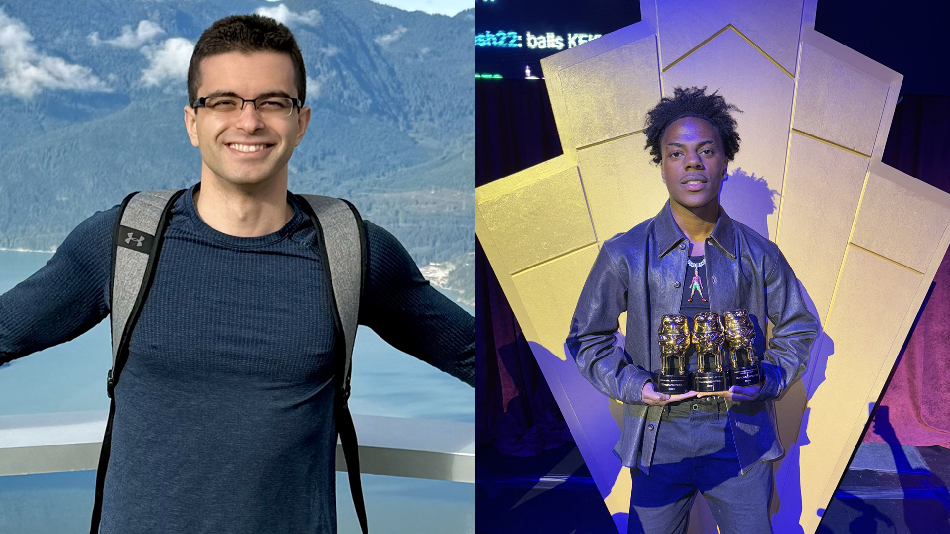 Nick Eh 30 and IShowSpeed in their recent X posts.