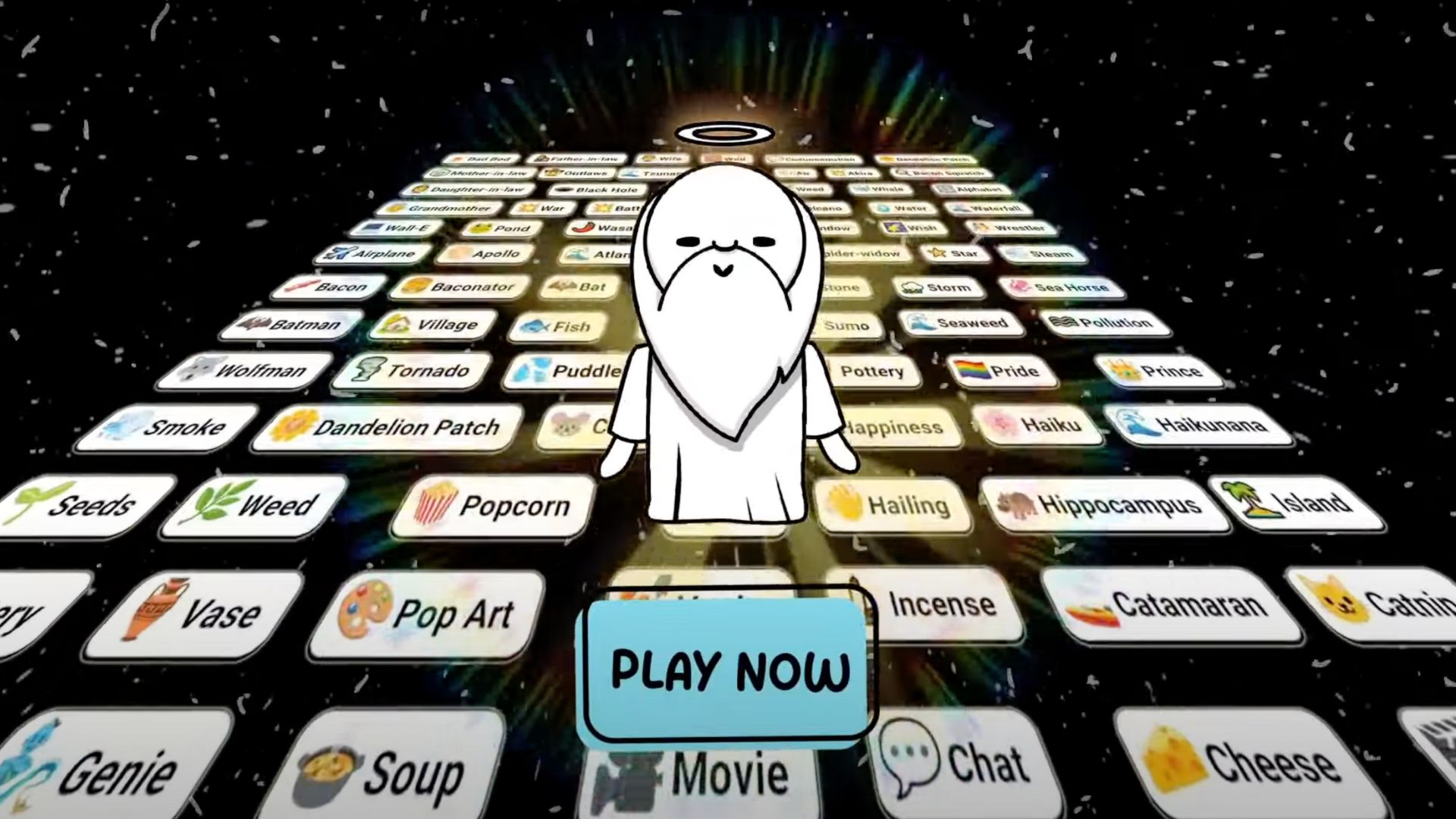 Screenshot from the Infinite Craft game trailer. (Image via Neal Agarwal, Infinite Craft/YouTube)